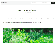 Tablet Screenshot of naturalmommy.net